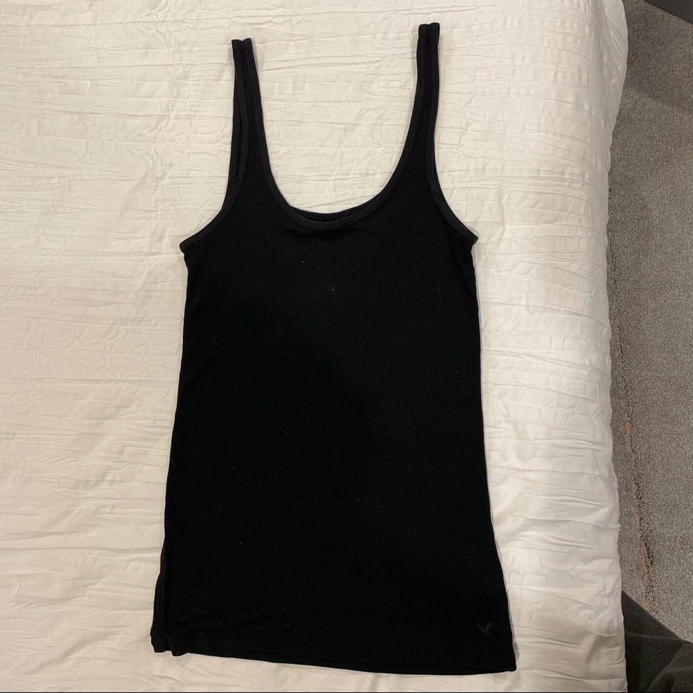 Black American Eagle Tank Top